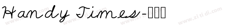 Handy Times字体转换